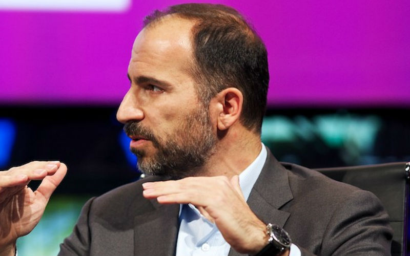 Uber ceo says company on track for ipo